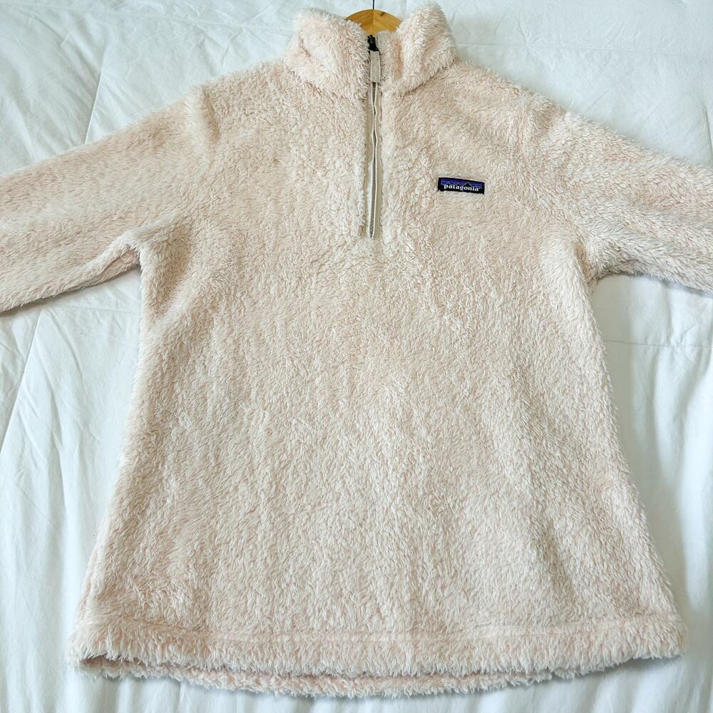 Patagonia Women’s Los Gatos Fleece Quarter Zip Pullover Pink Size Medium - Picture 2 of 8